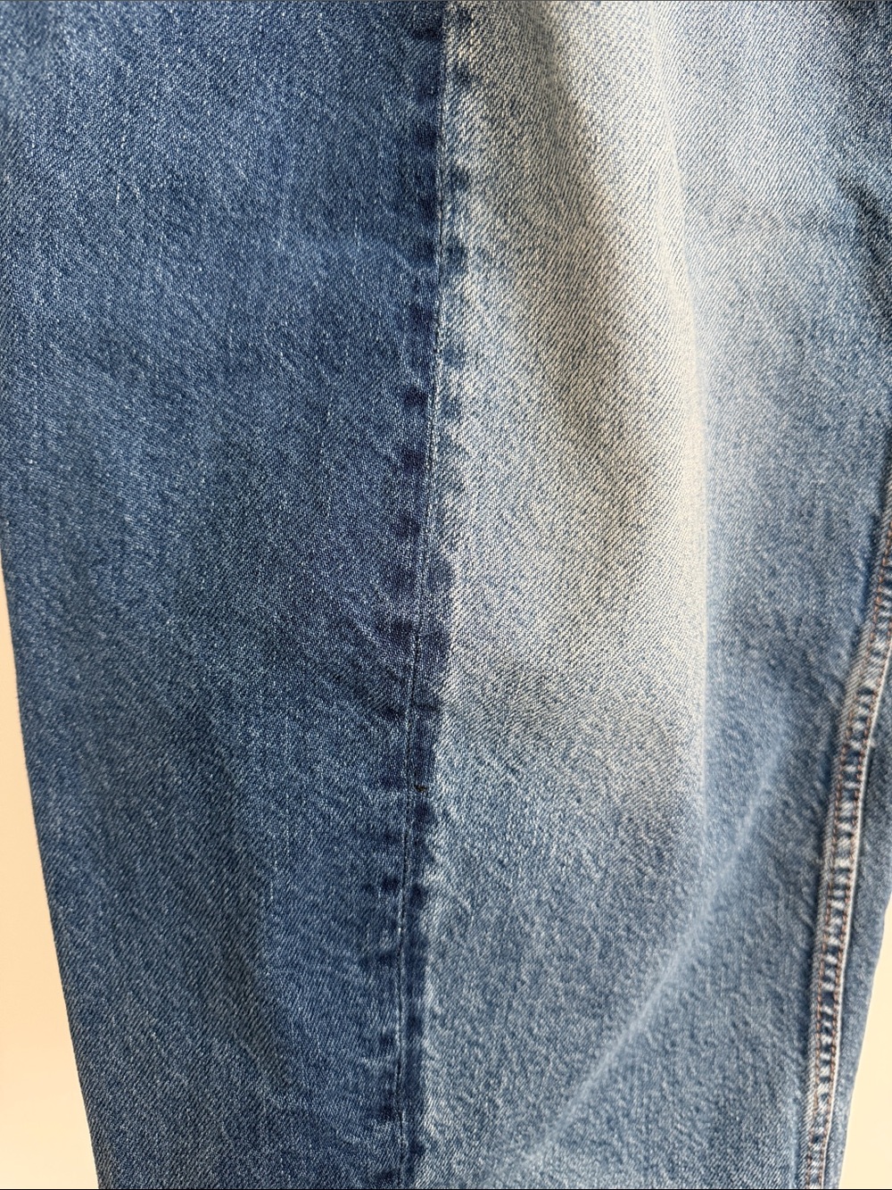 Zara Two-Tone Barrel Jeans - Picture 3 of 4